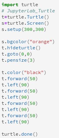JupyterLab 正方形