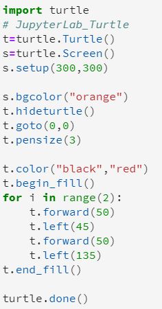JupyterLab ひし形 内部塗りつぶし