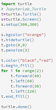 JupyterLab 平行四辺形 内部塗りつぶし