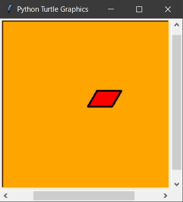 JupyterLab 平行四辺形 内部塗りつぶし